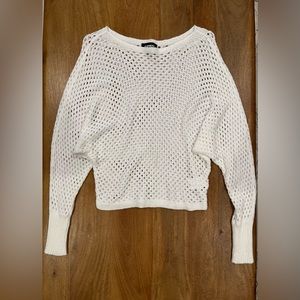 Express White See-Through Sweater